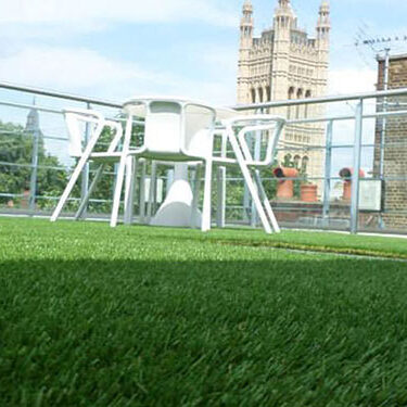 Artificial Grass Installed on a roof garden
