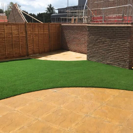New build lawn completed