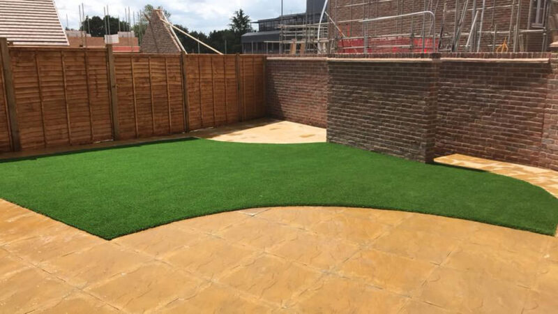New build lawn completed
