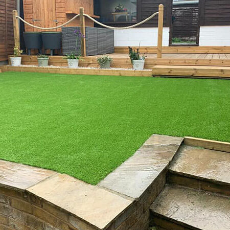 Artificial grass added to middle layer Artificial grass added to middle layer of lawn