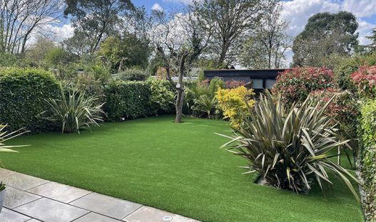 gardeners garden with artificial grass