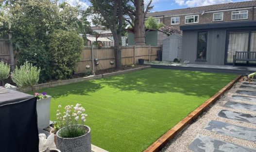 Artificial grass works with conifer