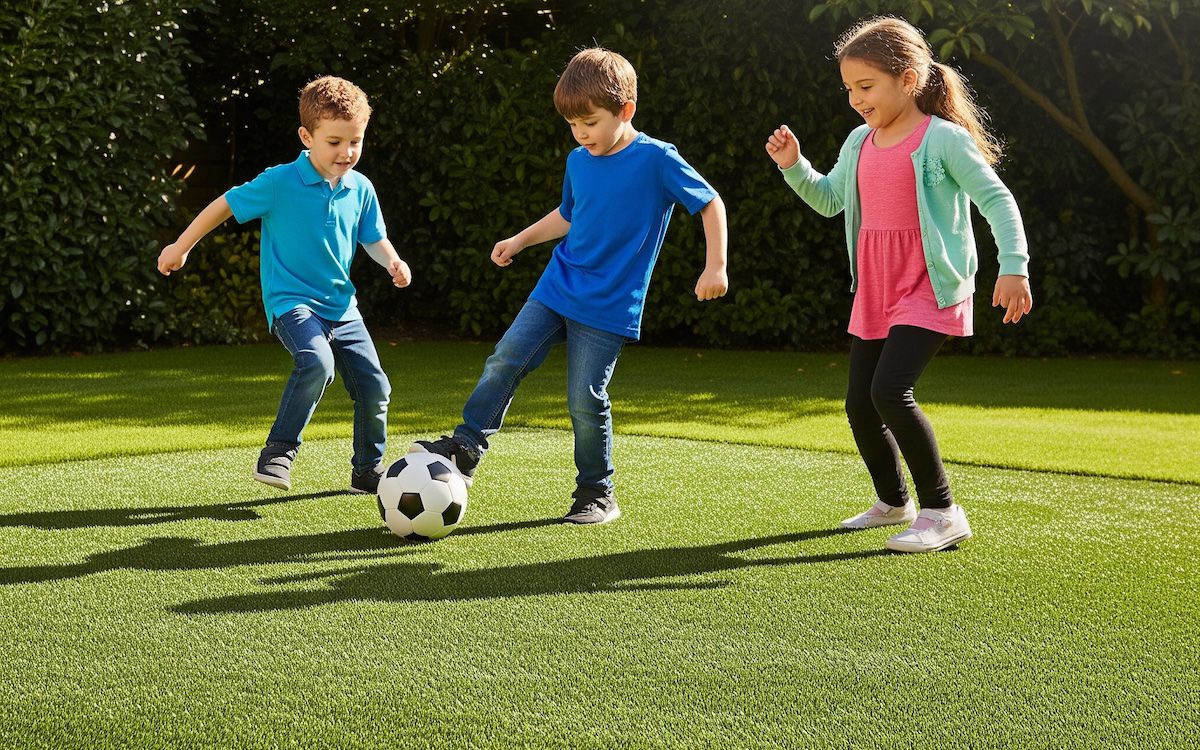 kids playing football artificial grass kids playing football artificial grass