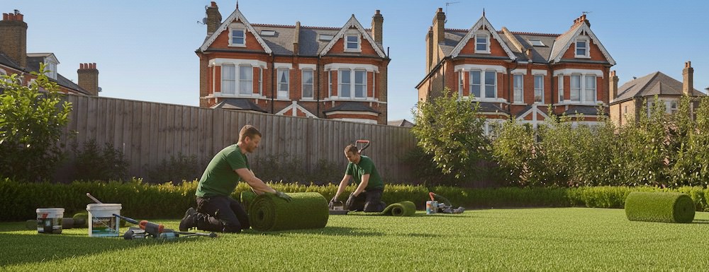 Installing artificial grass Installing artificial grass